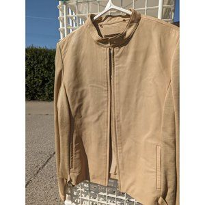 Danier Leather Sand colour Women's Jacket Medium Cream